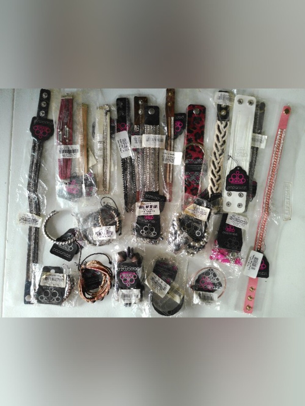 Paparazzi Mixed Pink, Black, White and Rose Gold Bracelet Collection